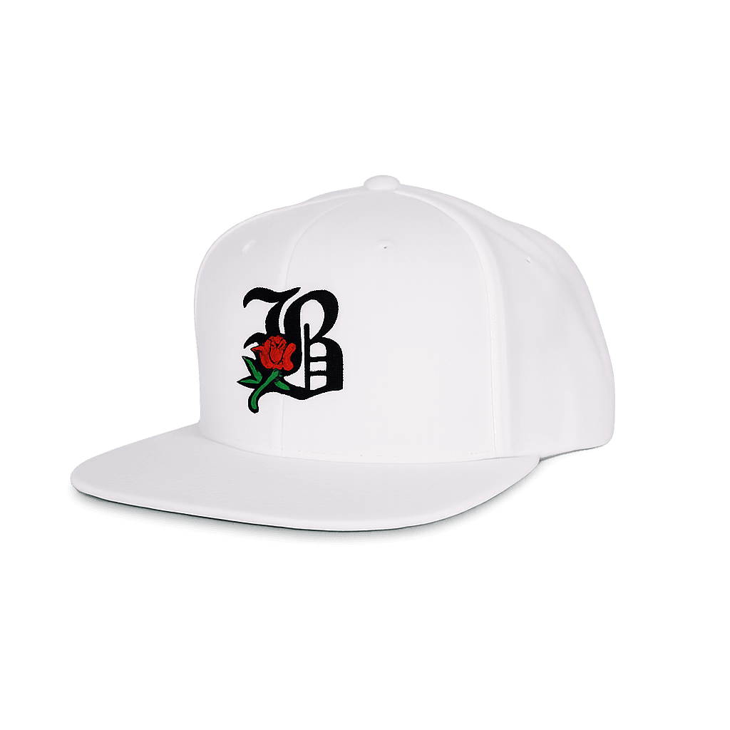 B-Rose Snapback — White, alternate view